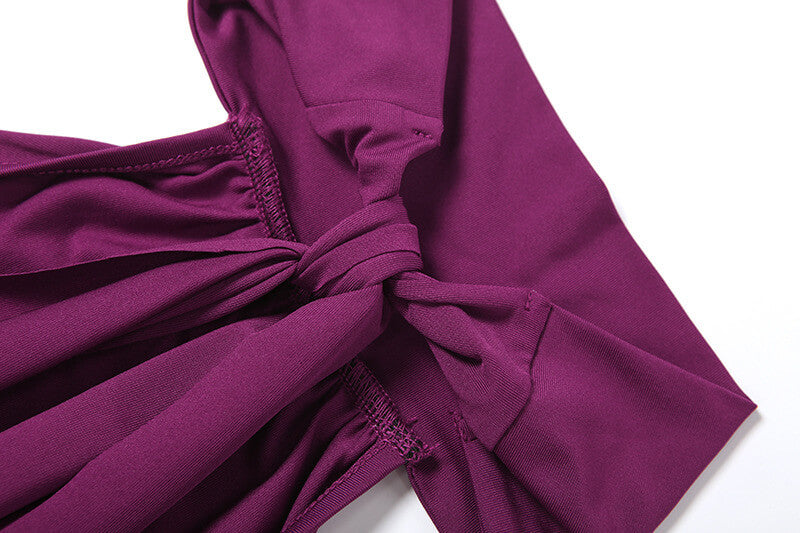 Fascination Halter Neck Ruched Waist Maxi Dress