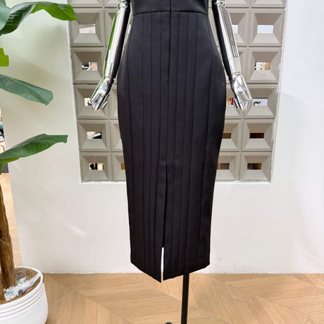 Malaury Square Neck Sleeveless Midi Dress