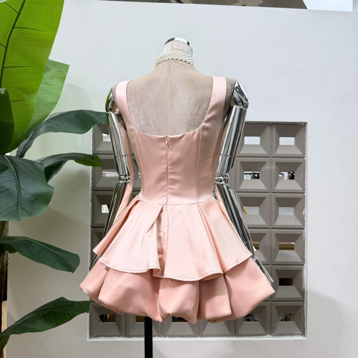 Harmonie Satin Mini Dress