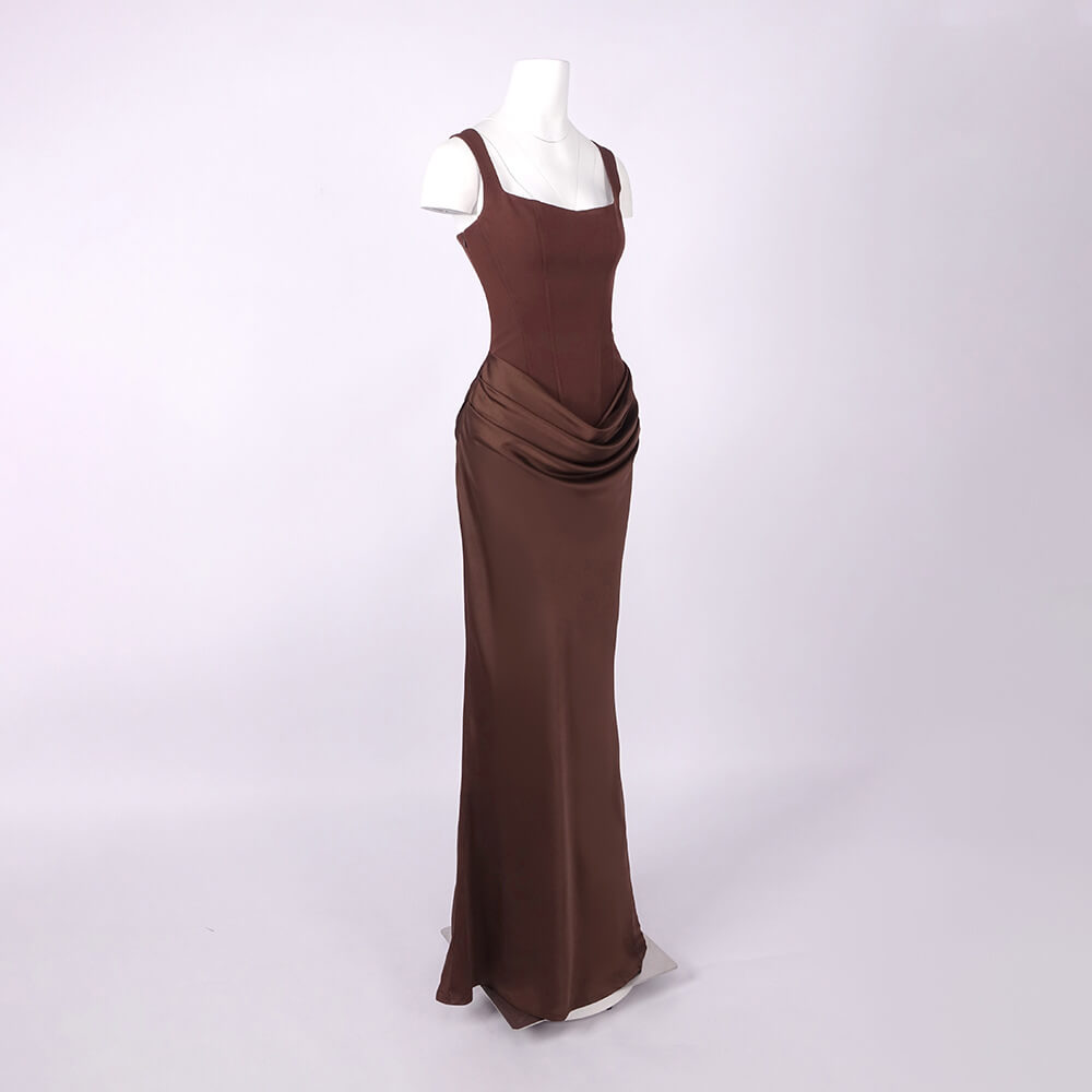 Selmori Hortense Sleeveless Square Neck Maxi Dress