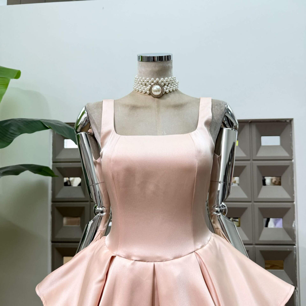 Harmonie Satin Mini Dress