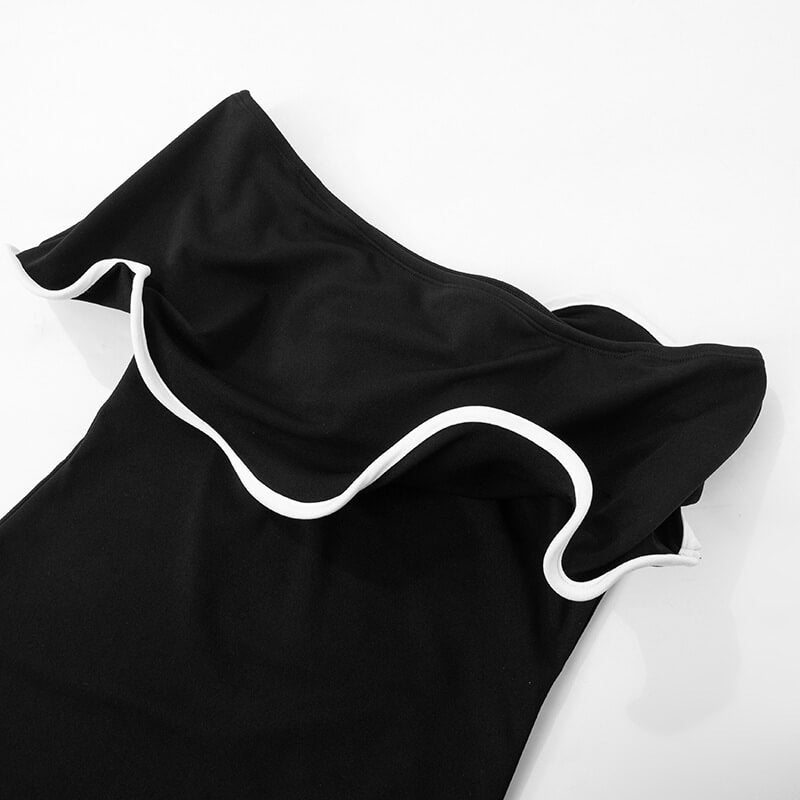 Azur Off Shoulder Midi Dress