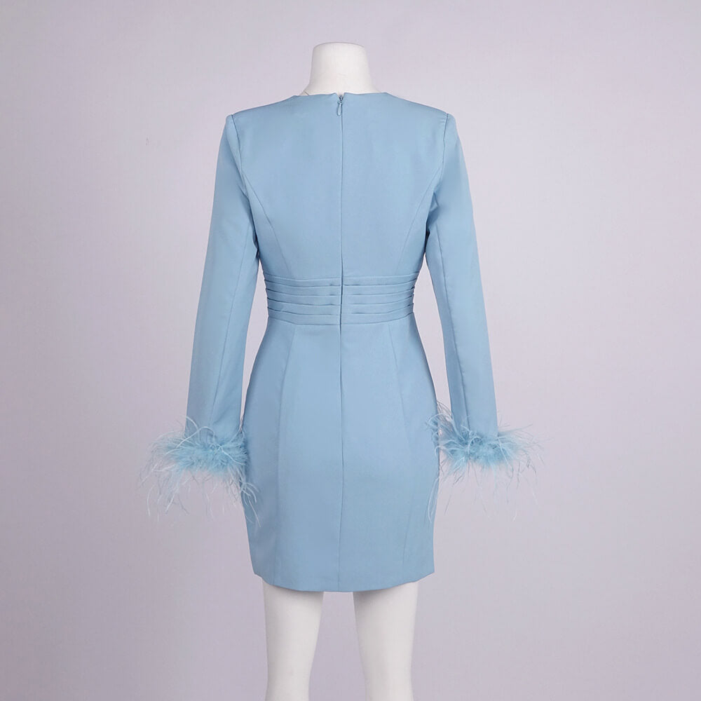 Zoé Deep V Mini Dress