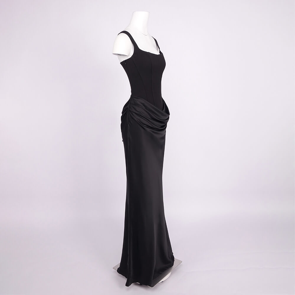 Selmori Hortense Sleeveless Square Neck Maxi Dress