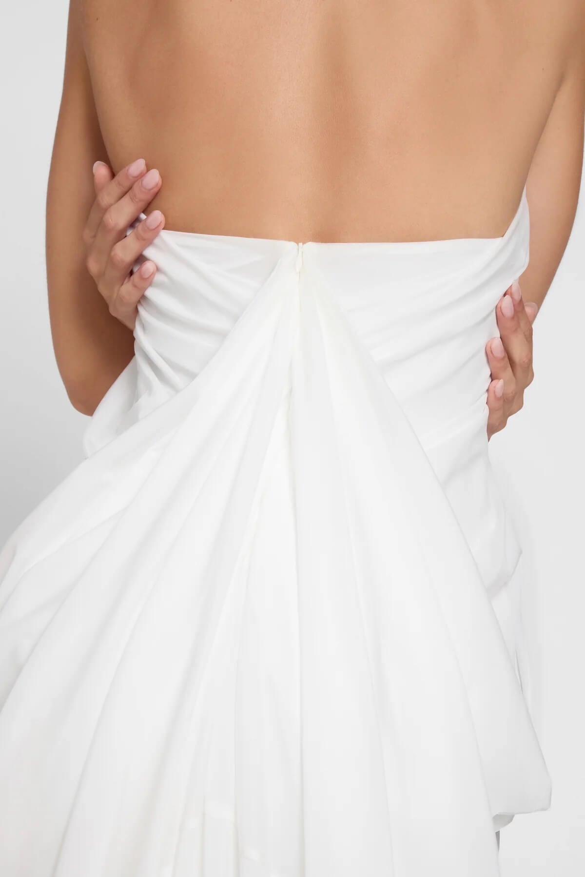 Sophie Halter Plunging Neckline Maxi Dress