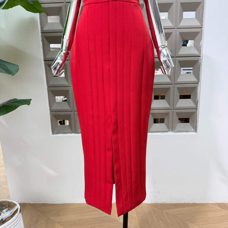 Malaury Square Neck Sleeveless Midi Dress