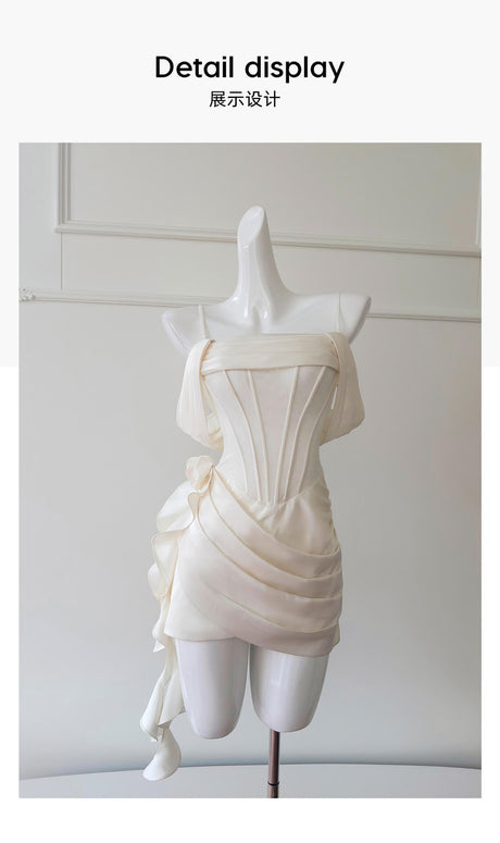 Vanille Strapless Corset Mini Dress