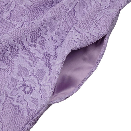 Subtilité Square Neck Lace Midi Dress