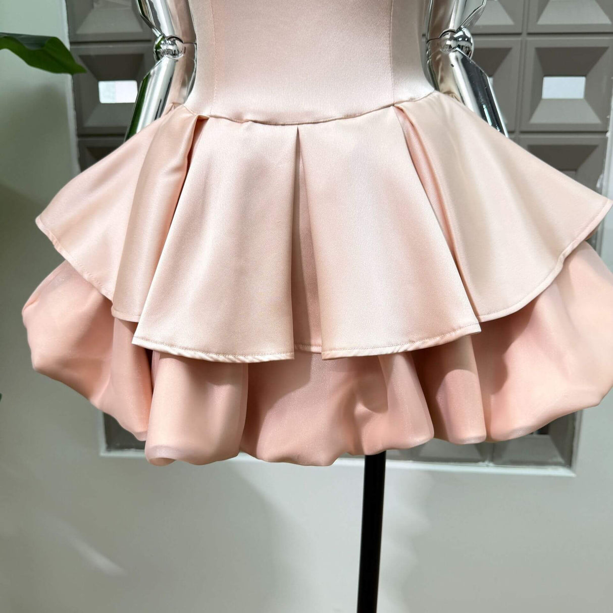 Harmonie Satin Mini Dress