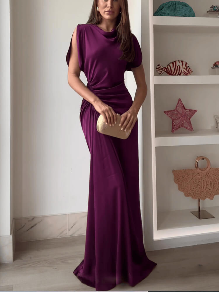 Mirage Ruched Waist Maxi Dress