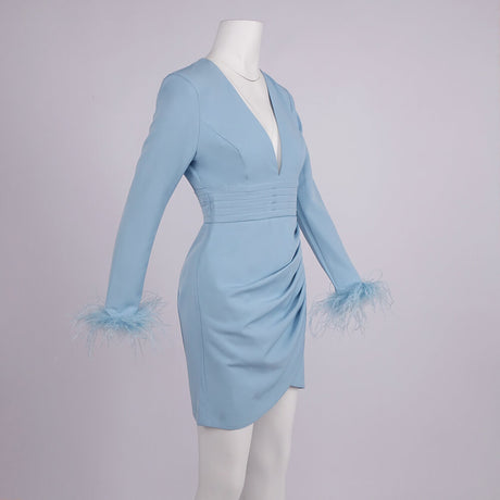 Zoé Deep V Mini Dress