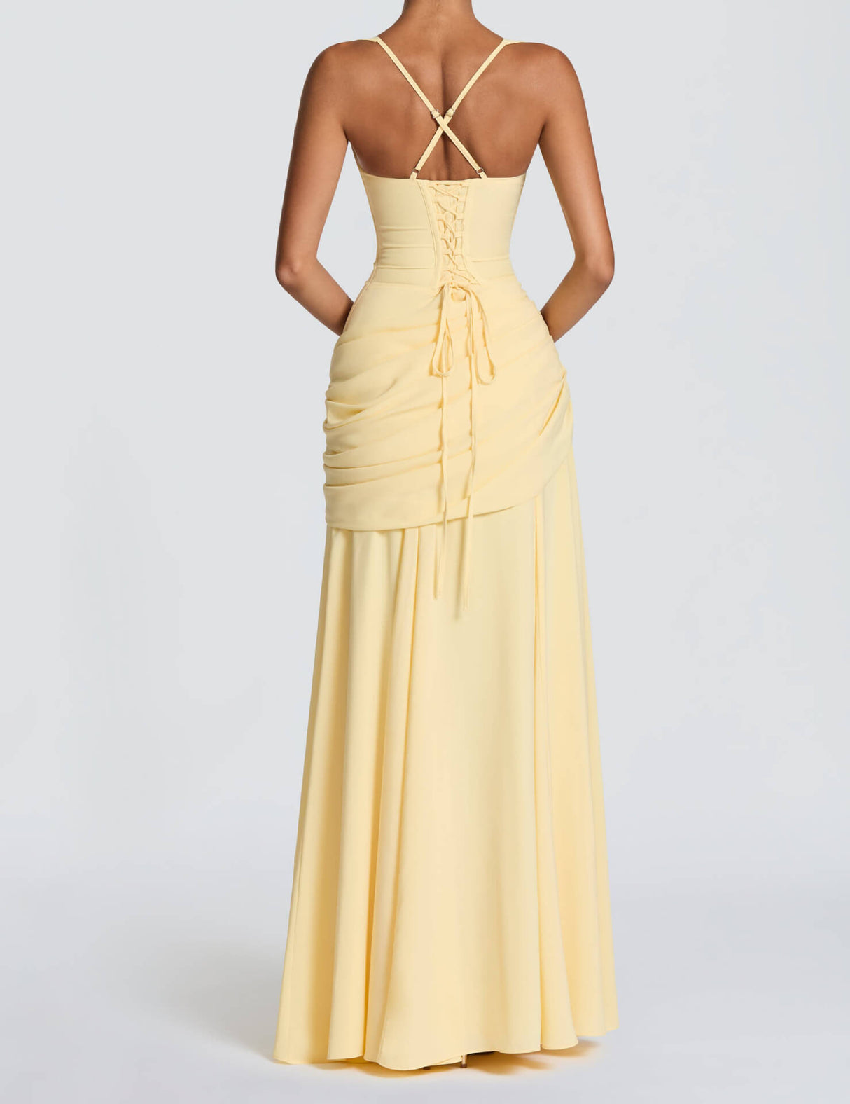 Victoire Square Neck Elegant Maxi Dress