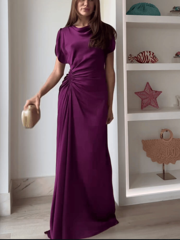 Mirage Ruched Waist Maxi Dress