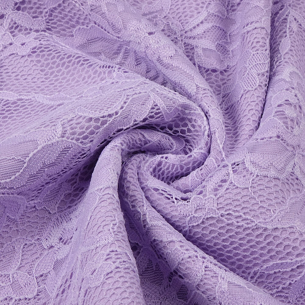 Subtilité Square Neck Lace Midi Dress