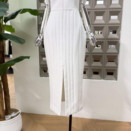 Malaury Square Neck Sleeveless Midi Dress