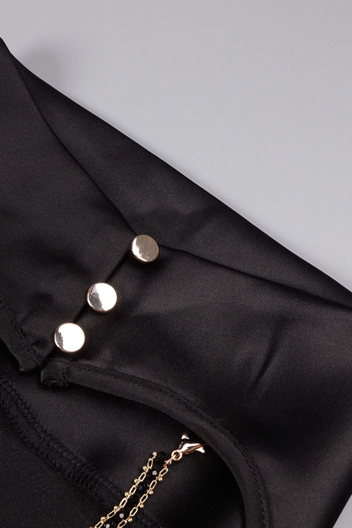 Oriane High-Neck Chain-Back Satin Maxi Dress - Black_-_selmori.com_-_10