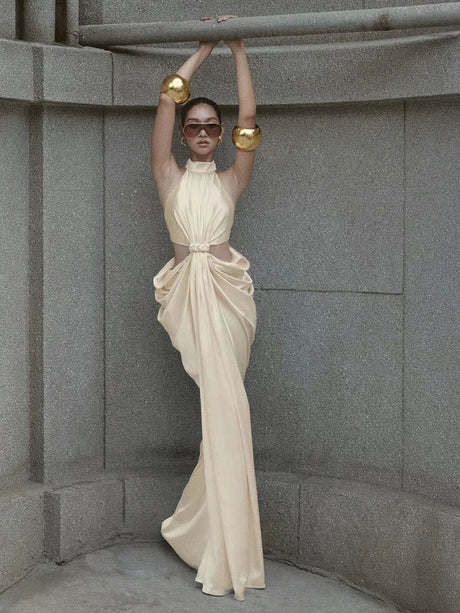 Selmori Séraphine Twist-Cutout Maxi Dress