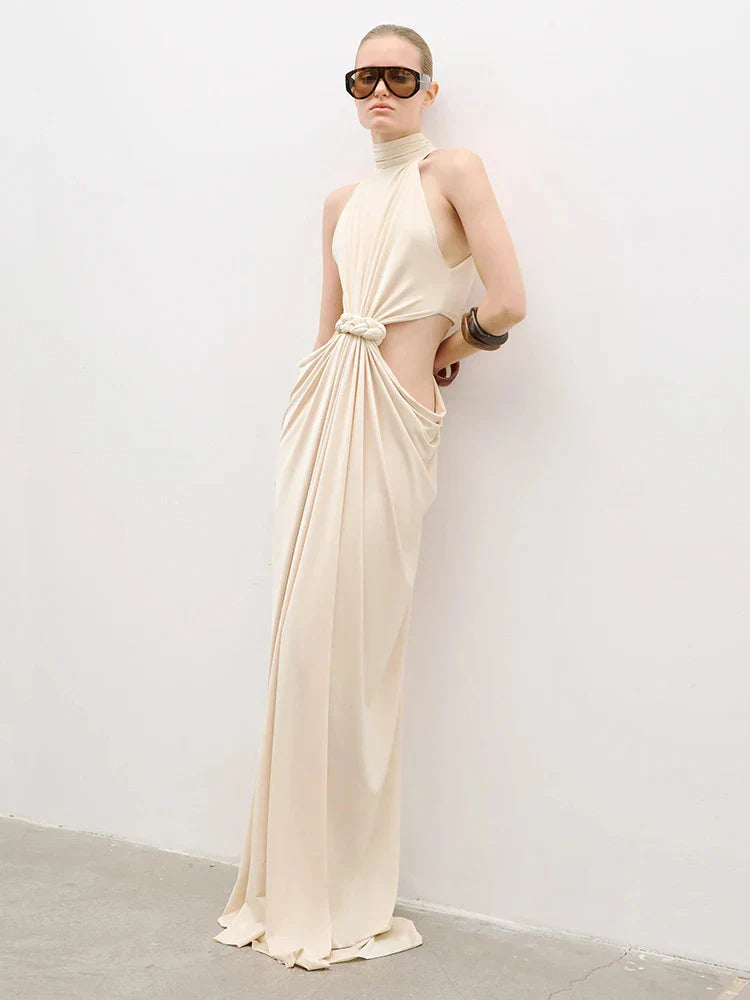 Selmori Séraphine Twist-Cutout Maxi Dress