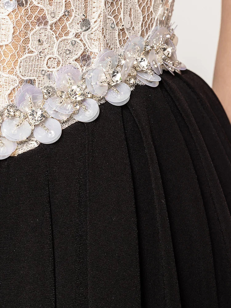 Selmori Corinne Strapless Evening Maxi Dress