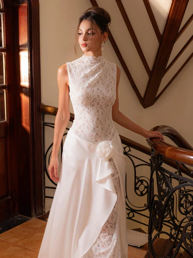 Selmori Floriane Lace Maxi Dress