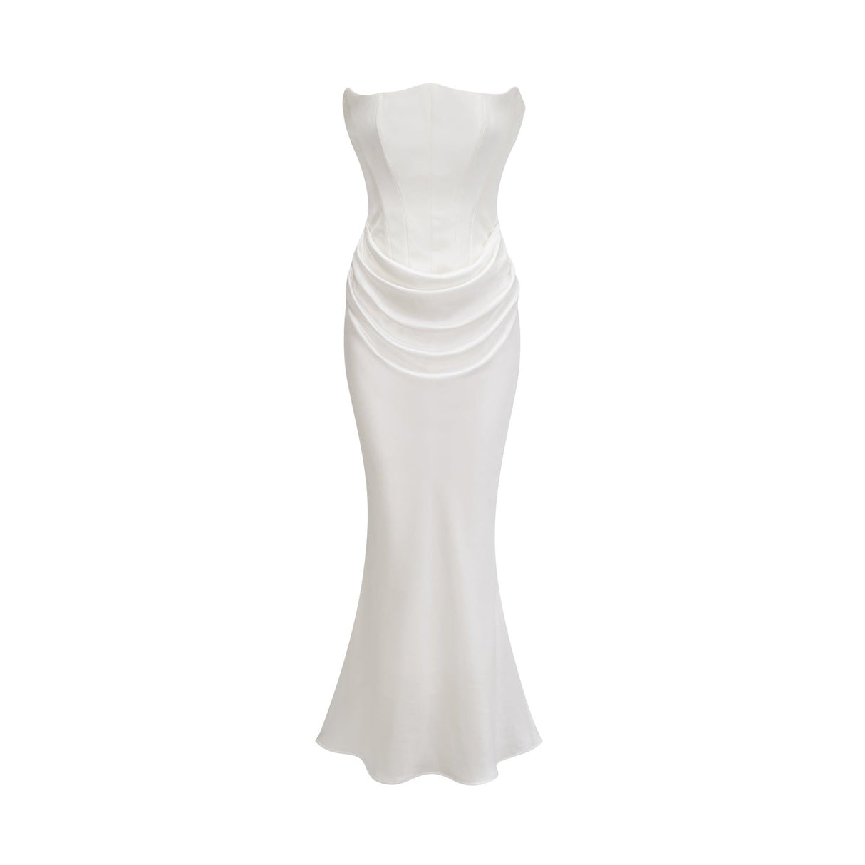 Selmori Aurore Off-Shoulder Maxi Dress White