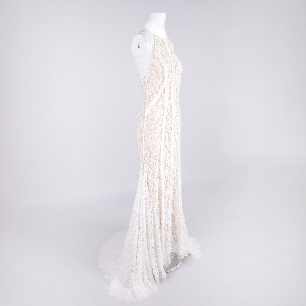 Selmori Tatiana Halter Backless Maxi Dress