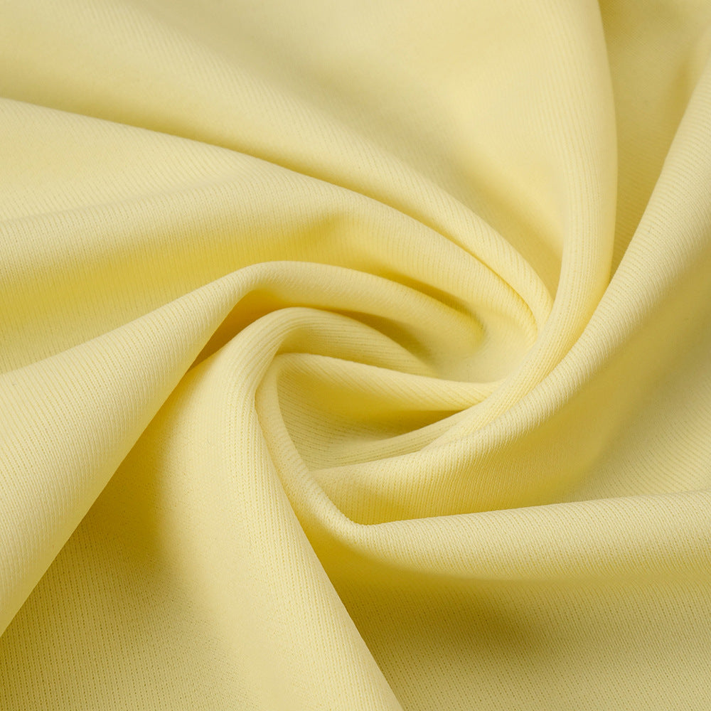 Vague Yellow Halter Draped Waist Slit Maxi Dress