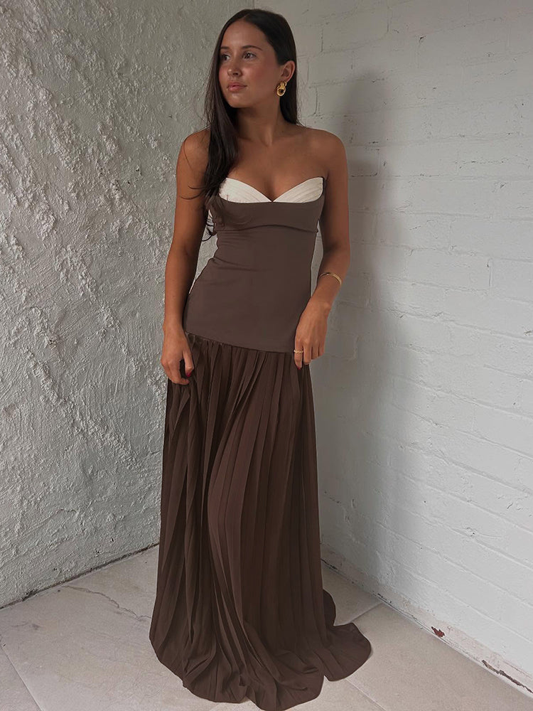 Selmori Ludivine Strapless Maxi Dress