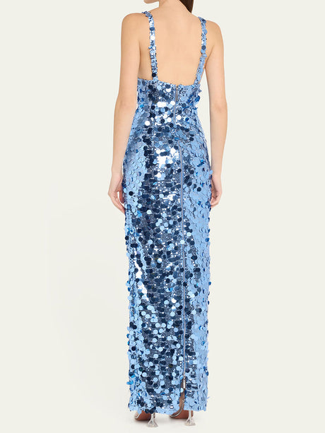 Selmori Éliane Sequin Evening Maxi Dress
