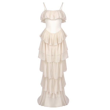 Justine Strapless Tiered Maxi Dress