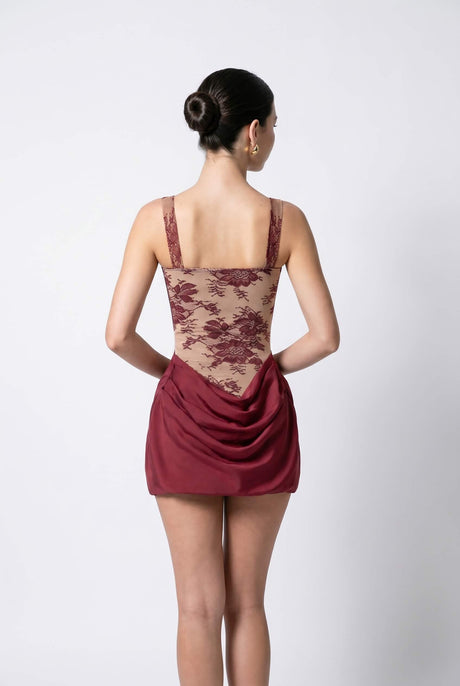 Lina Elegant Lace Corset Mini Dress