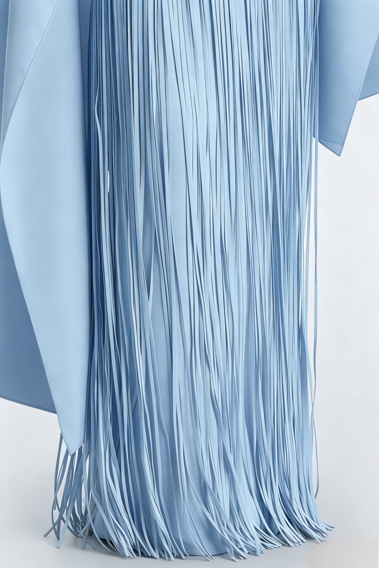 Apparat Fringed Maxi Dress with Shawl / Blue