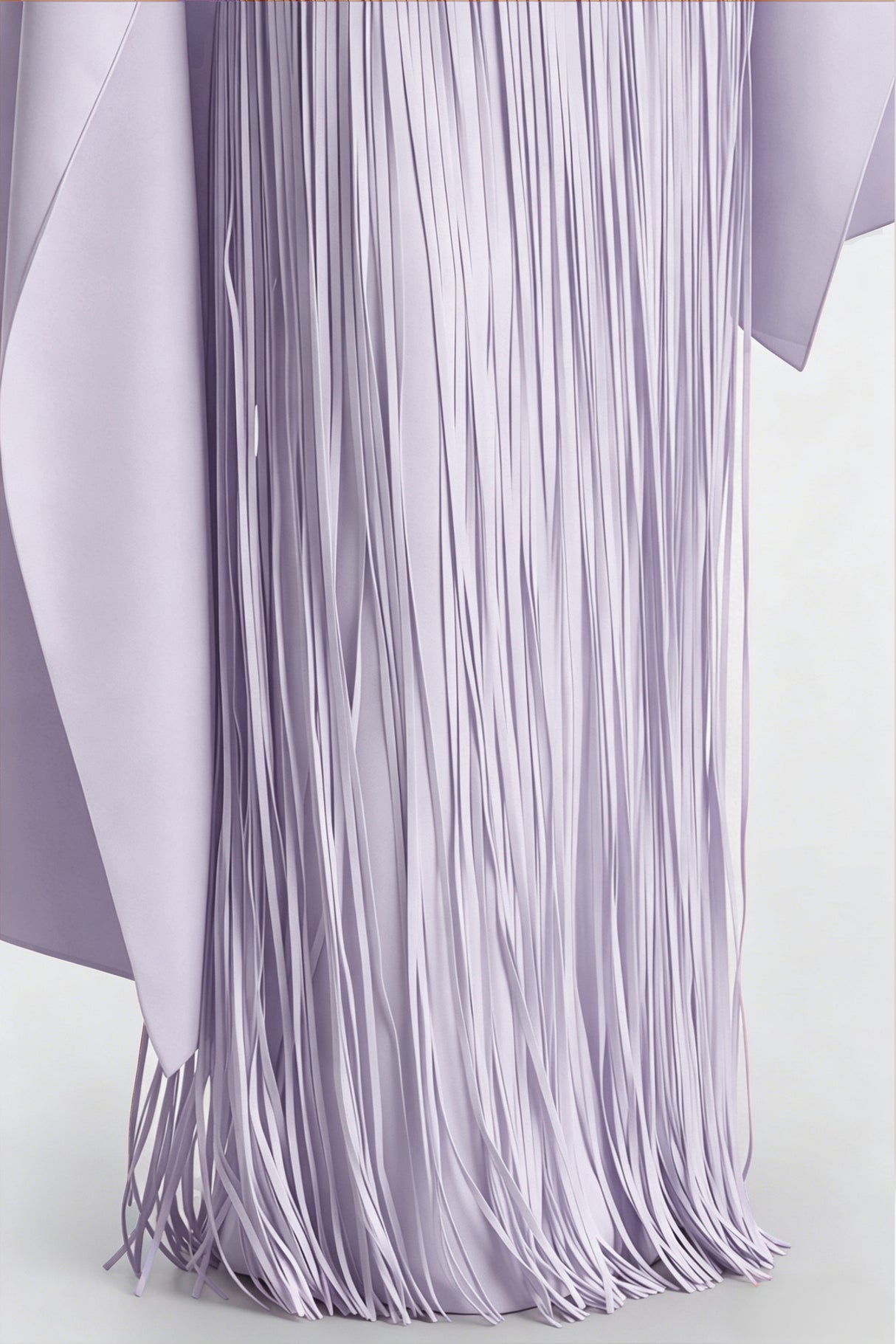 Apparat Fringed Maxi Dress with Shawl / Purple