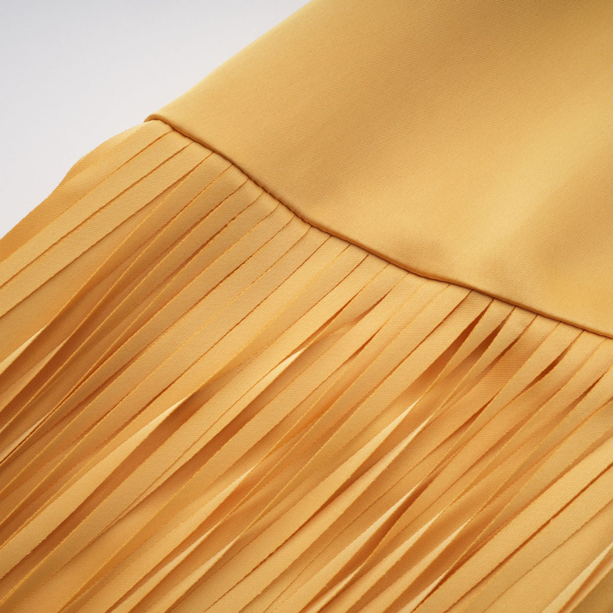 Apparat Fringed Maxi Dress with Shawl / Yellow