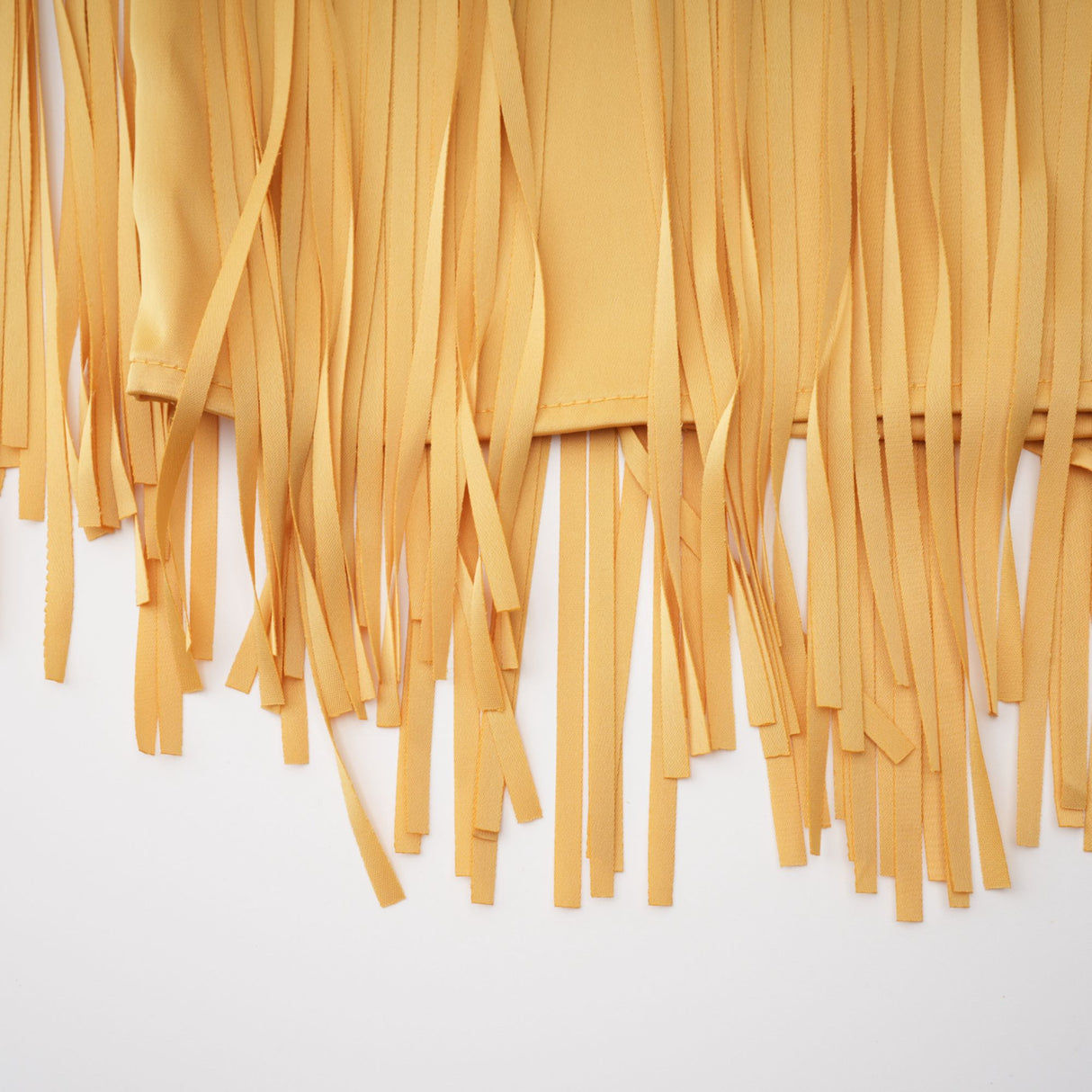 Apparat Fringed Maxi Dress with Shawl / Yellow