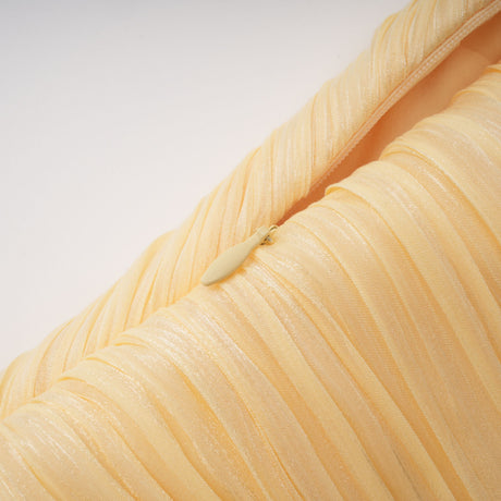 Cocon Asymmetrical Ruched Maxi Dress / Yellow