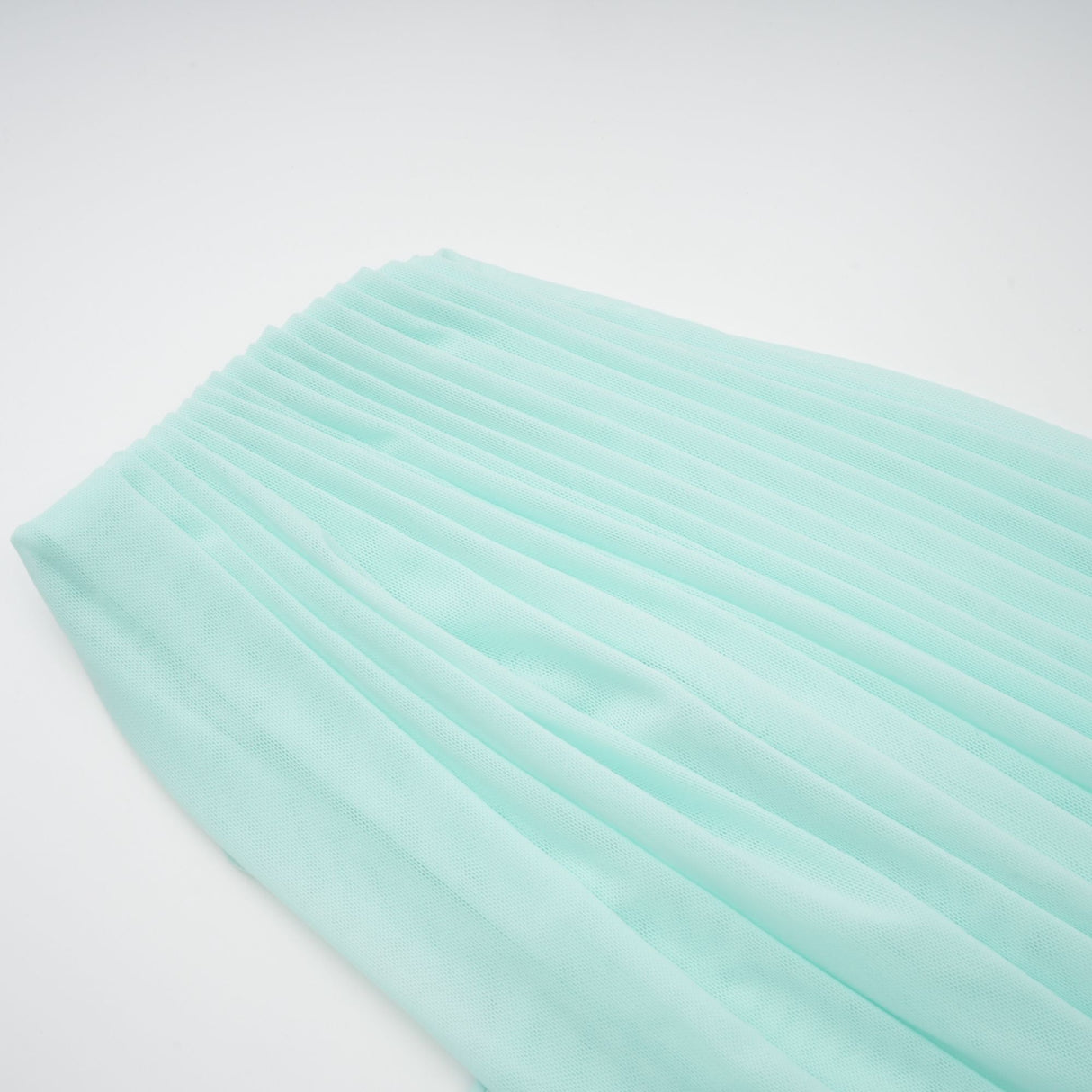 Osmanthe Asymmetrical Ruched Tulle Maxi Dress / Green