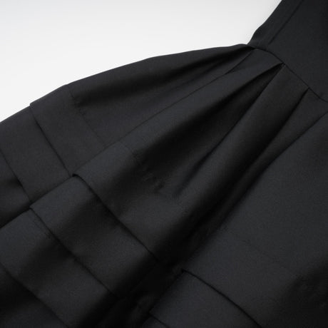 Prouesse black bowknot midi dress