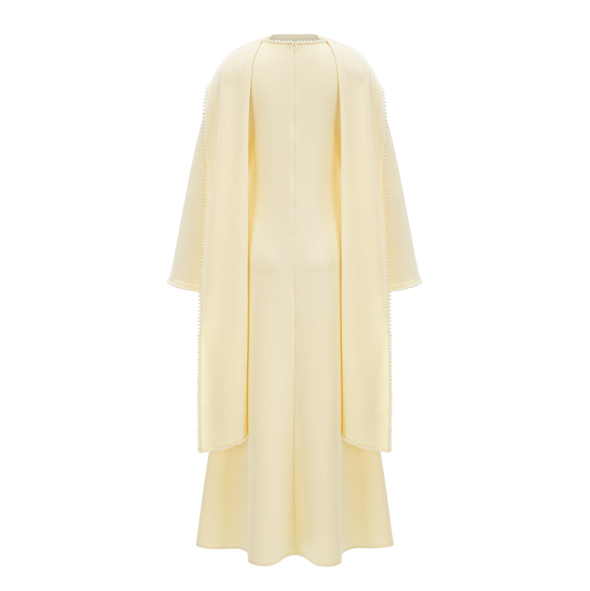 Sommet Pearl Trim Shawl Detail Maxi Dress / Yellow