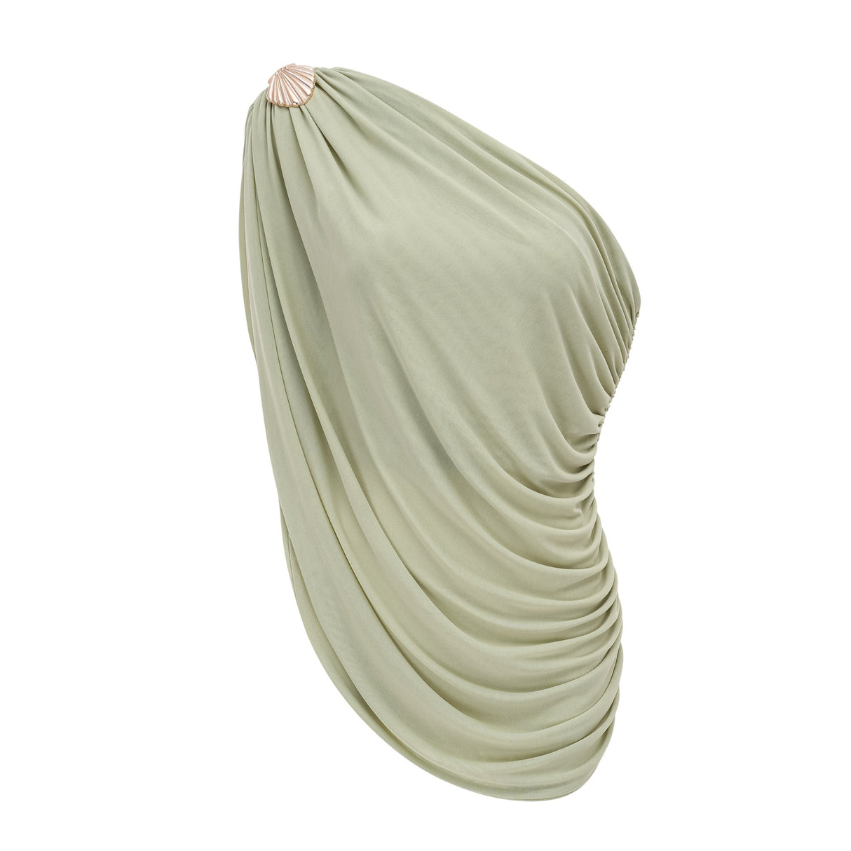 Zulma One Shoulder Top & Skirt Set Green
