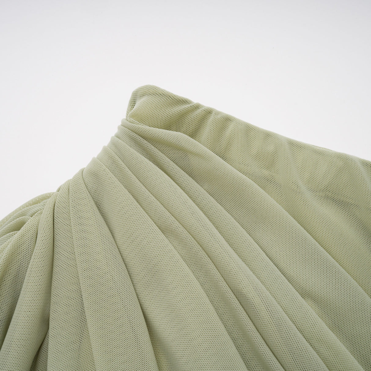 Zulma One Shoulder Top & Skirt Set Green