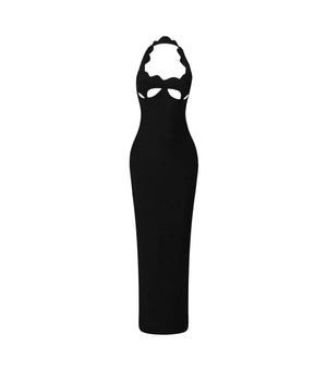 Noisette Halter Cut-Out Bodycon Maxi Dresses