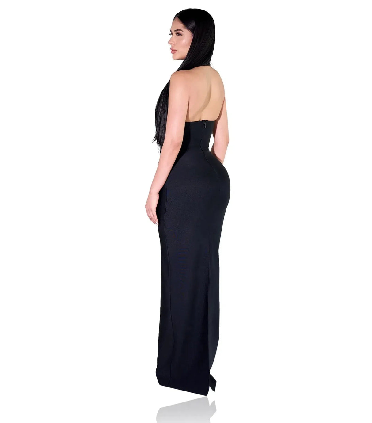 Noisette Halter Cut-Out Bodycon Maxi Dresses
