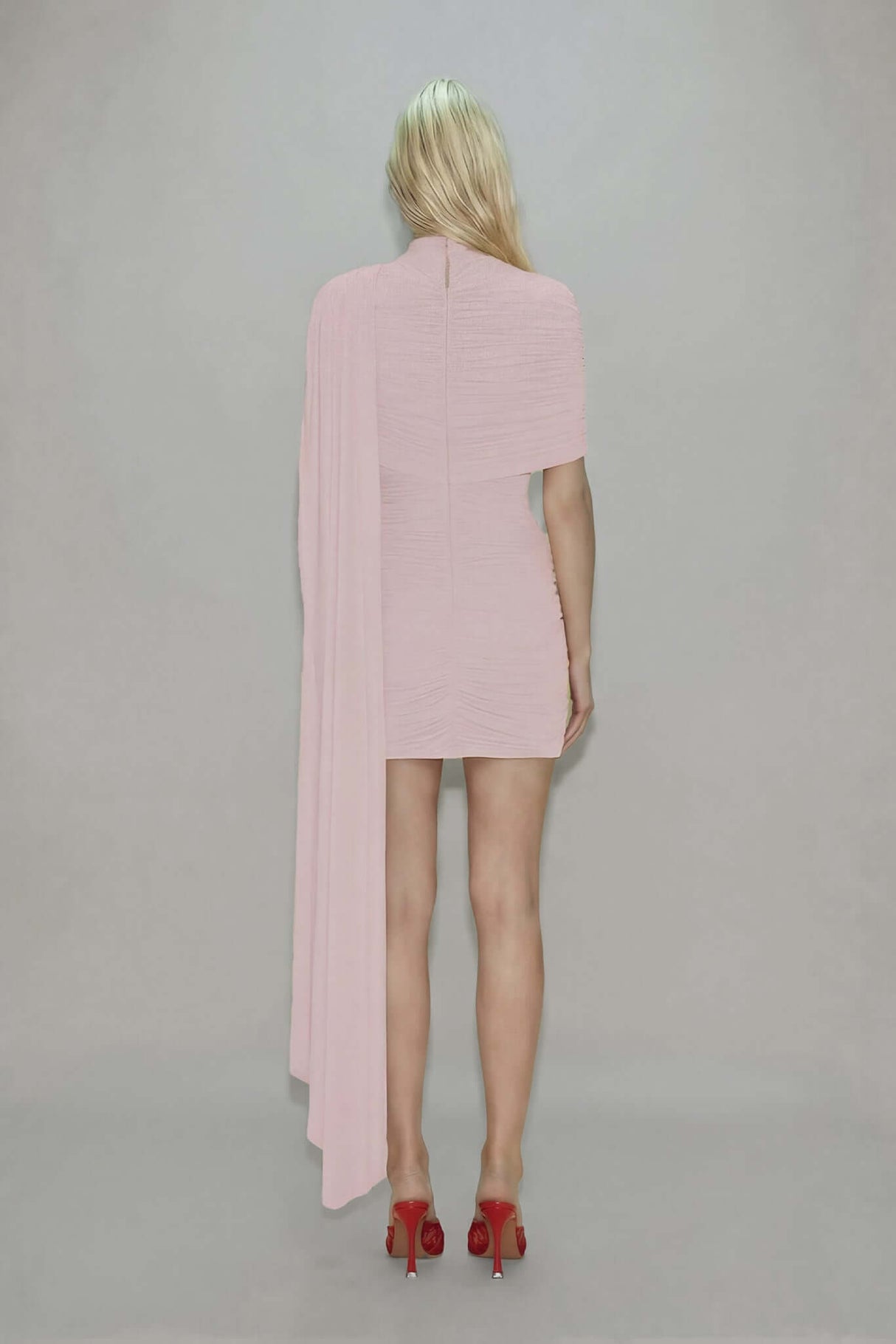 Selmori Panorama Ruched Draped Mini Dress