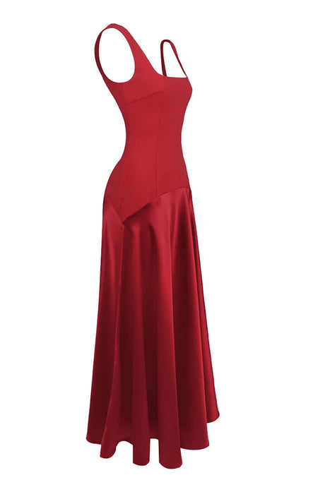 Selmori Zizanie Square Neck Sleeveless Maxi Dress