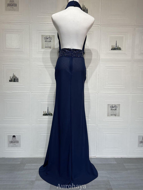 Selmori Camille Backless Sequin Satin Maxi Dress