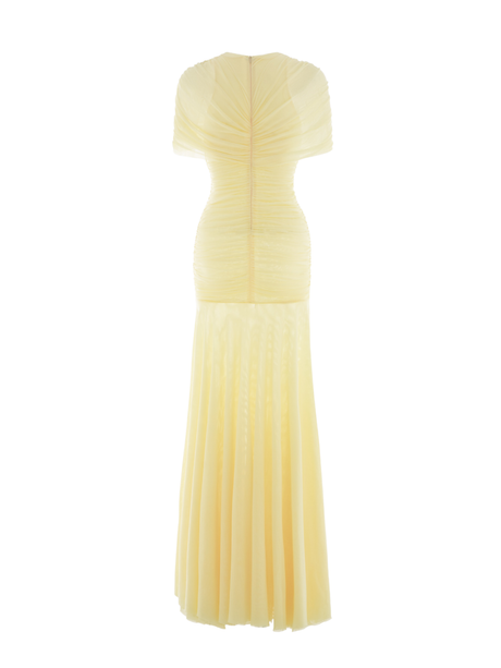 Selmori Mado One Shoulder Ruched Maxi Dress