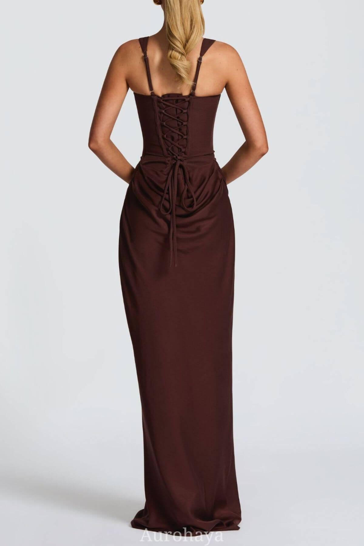 Selmori Hortense Sleeveless Square Neck Maxi Dress