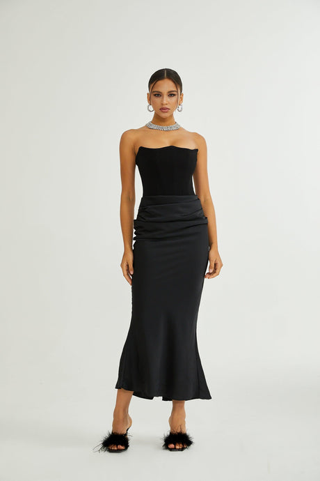 Selmori Aurore Off-Shoulder Maxi Dress