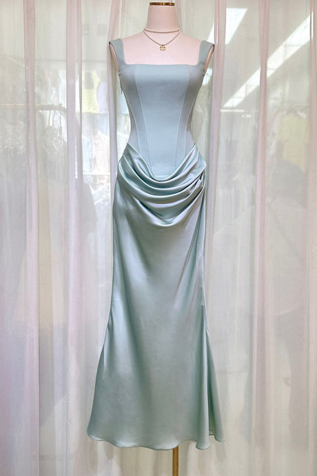Hortense Square Neck Corset Maxi Dress